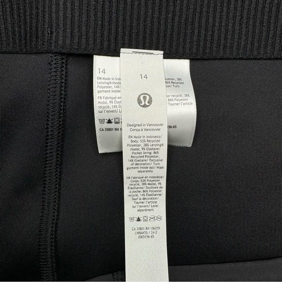 Lululemon Softstreme High Rise Midi Skirt Black Size 14 NWT - Picture 8 of 16